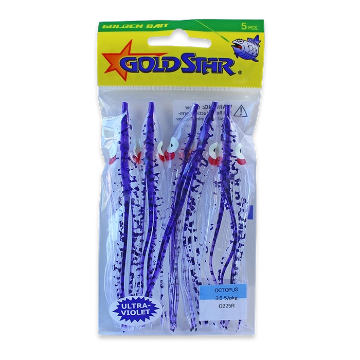 Gold Star Yamashita Octopus Squid O225R UV Purple Splatter