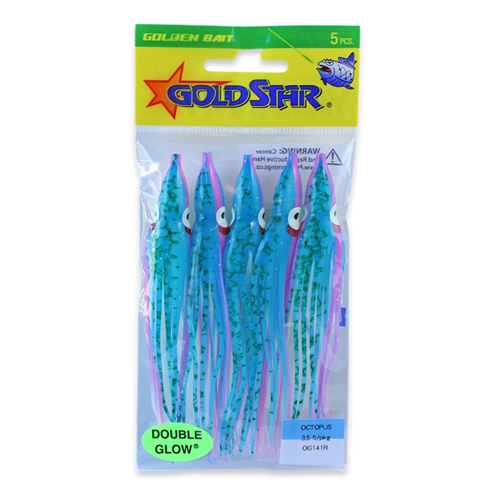 13 fishing octopus lure Squid Bulb Teaser Skirt 5" in / cm Soft Glow Fluke Designed to mimic the natural movements of a real Octopus Delta Octopus Lure Gibbs