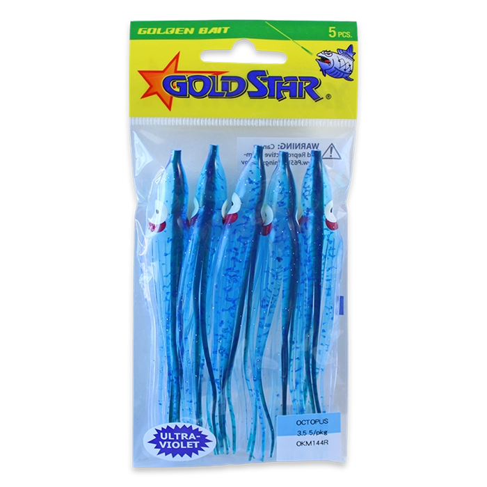 Gold Star Yamashita Octopus Squid OKM144R UV Blue Splatter