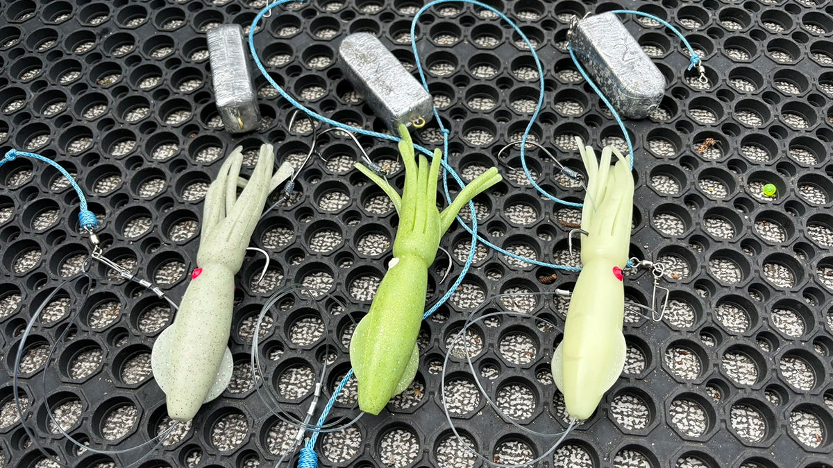 Halibut Fishing Rigging B2 Squid Weight Slider Setup