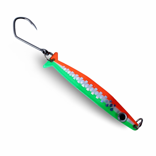 Silver Horde Coho Killer Glow & UV Irish Flag 680