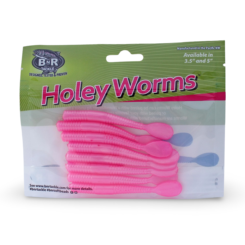 BnR Tackle Holey Worms - Pink Pearl– Seattle Fishing Company