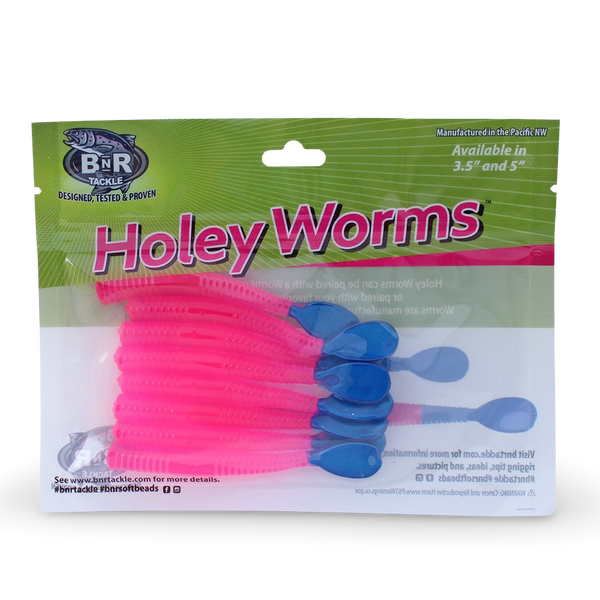 Salmon Soft Baits  Steelhead Worms - Pink Worm Steelhead