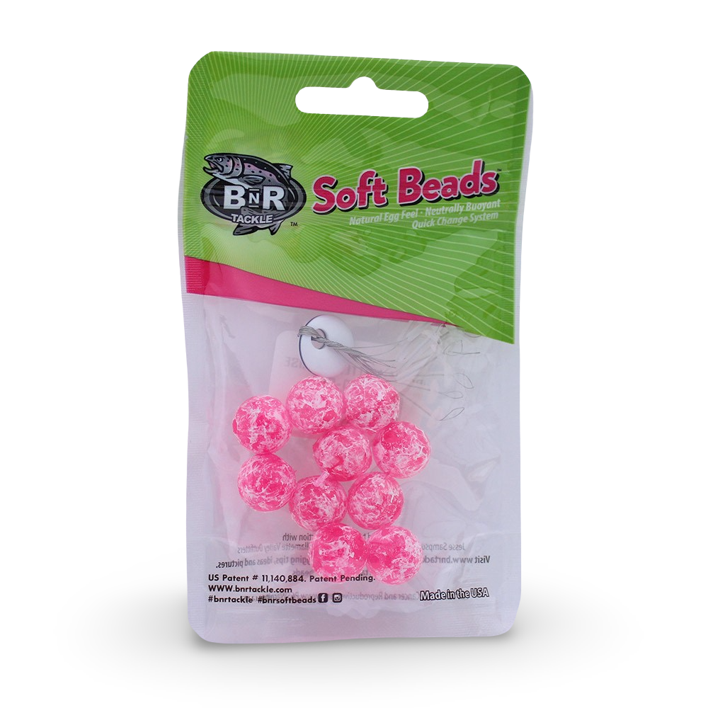 Steelhead Soft Beads Mottled Cerise