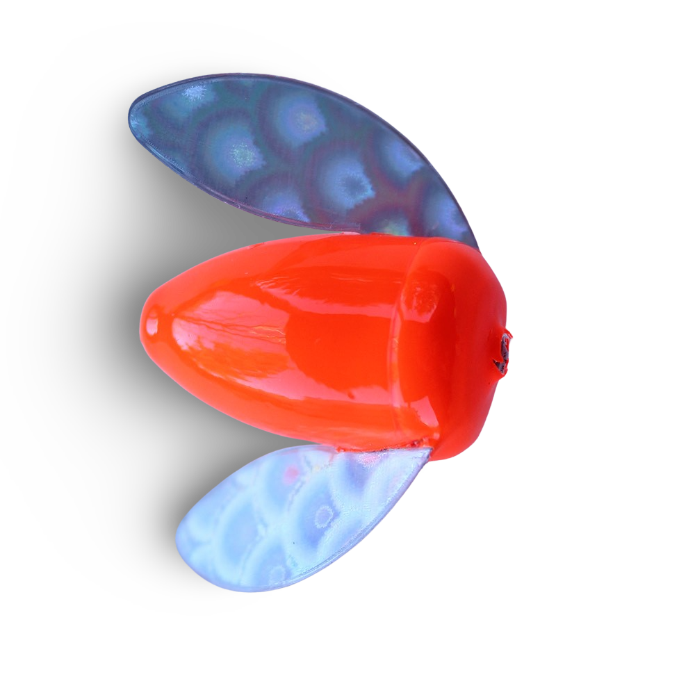 Yakima Bait Spin-N-Glo - Flame & Mylar Wing