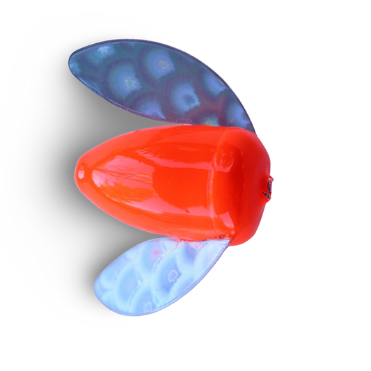 Yakima Bait Spin-N-Glo - Flame & Mylar Wing