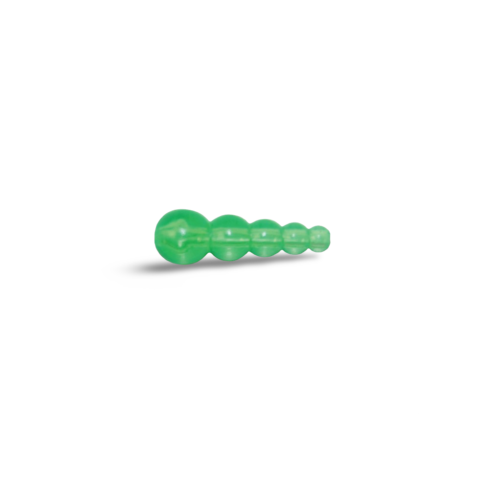 Mack's Wedding Ring Tapered Beads 10-Pack - Flo Green