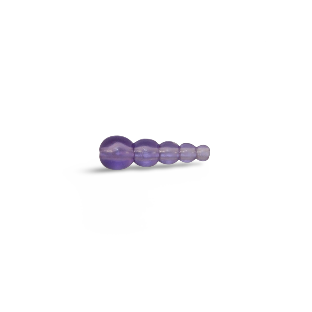 Mack's Wedding Ring Tapered Beads 10-Pack - Flo Purple