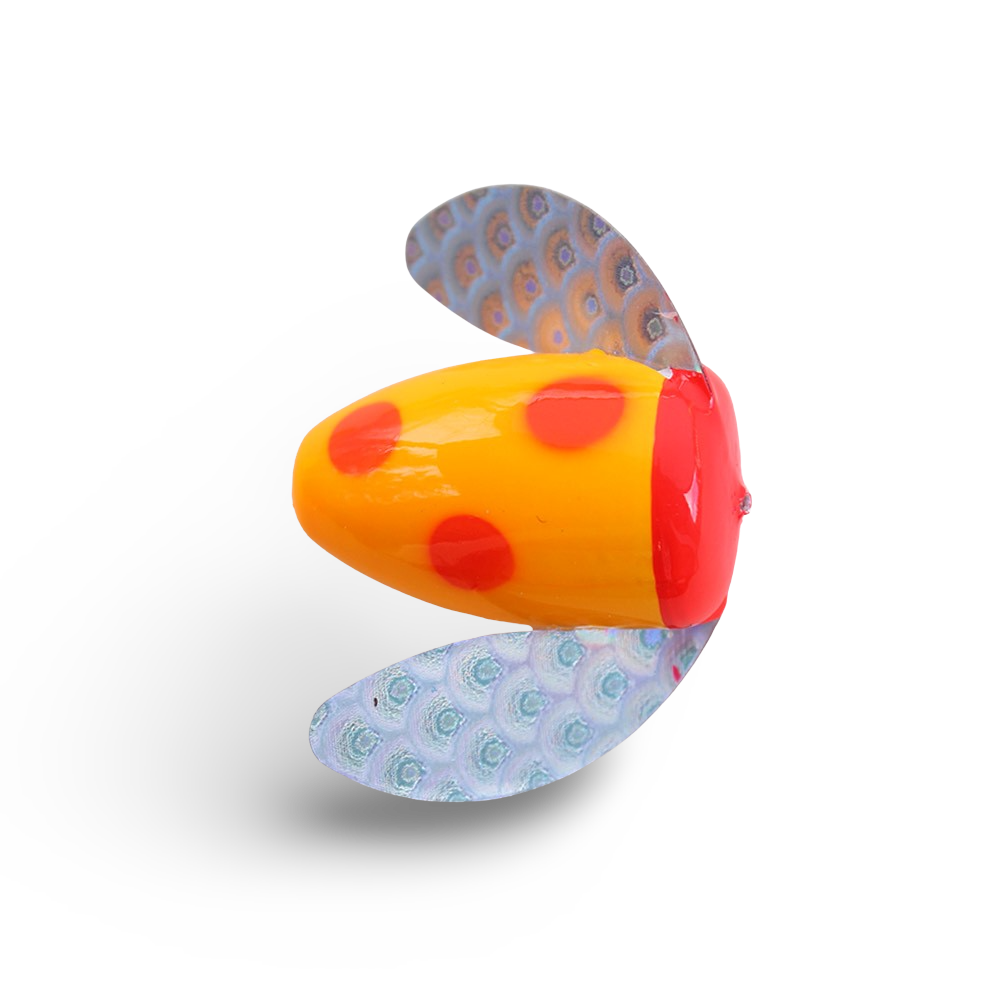 Yakima Bait Spin-N-Glo - Orange Clown & Mylar Wing