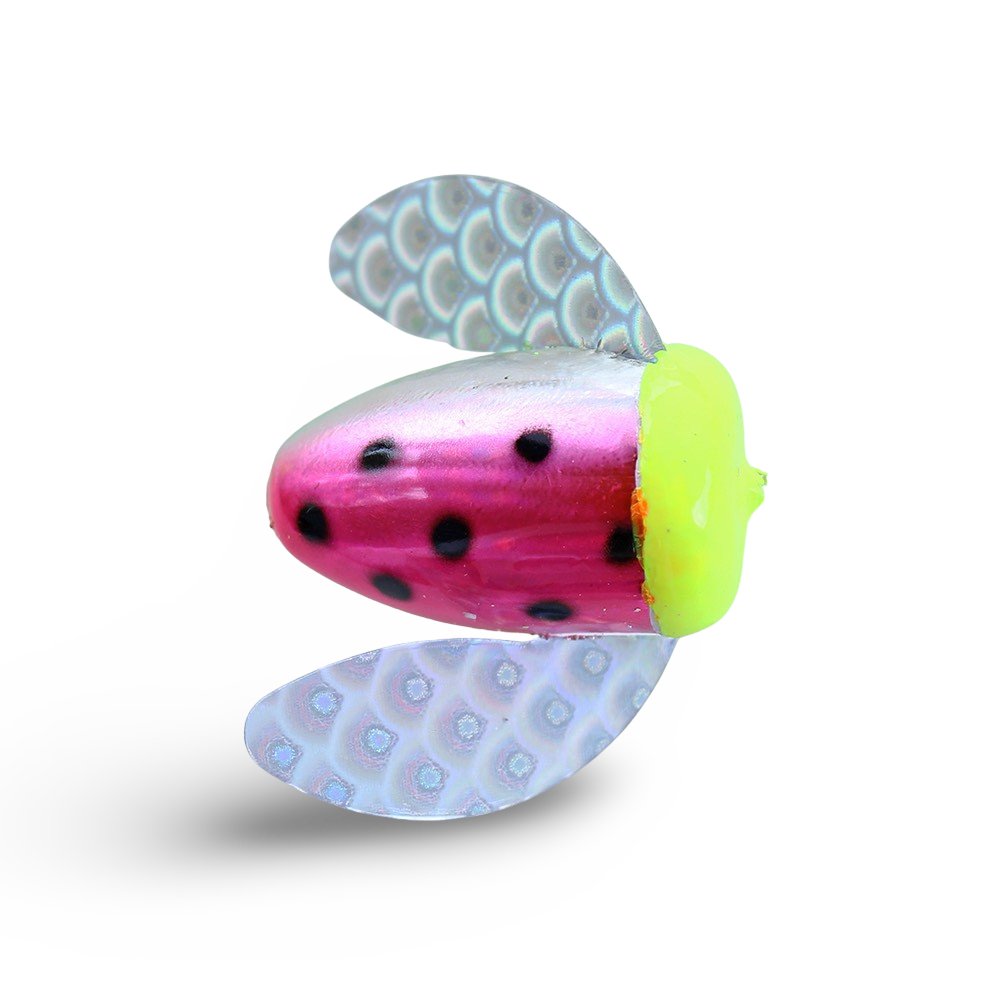 Yakima Bait Spin-N-Glo - Metallic Watermelon & Mylar Wing