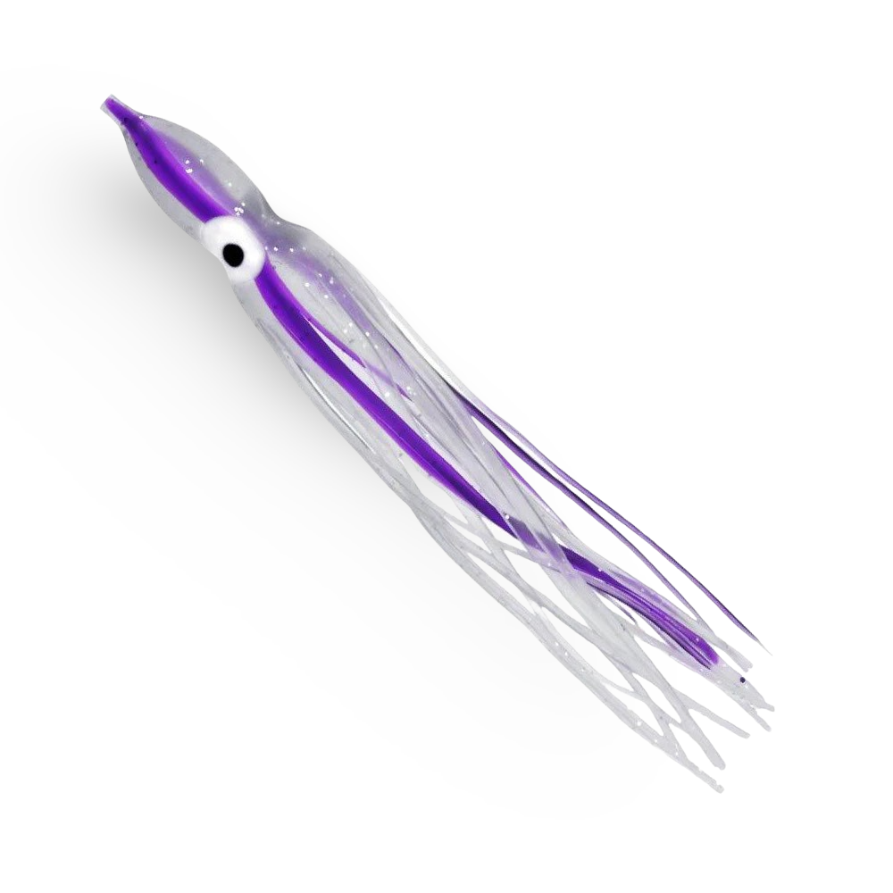 Delta Tackle Jumbo Squid Body 9" - 2-Pack Purple Haze UV