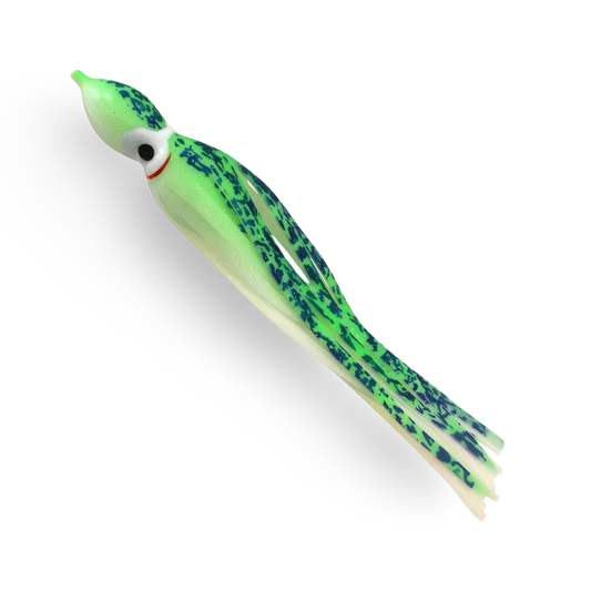 Delta Tackle Jumbo Squid Body 9" - 2-Pack Green/Glow