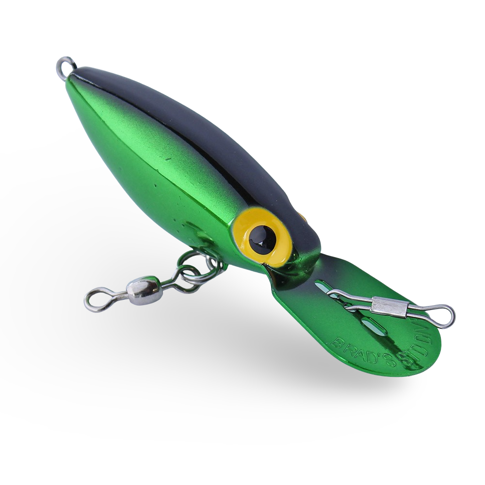 Brad's Bait Diver - Metallic Green with Black Back