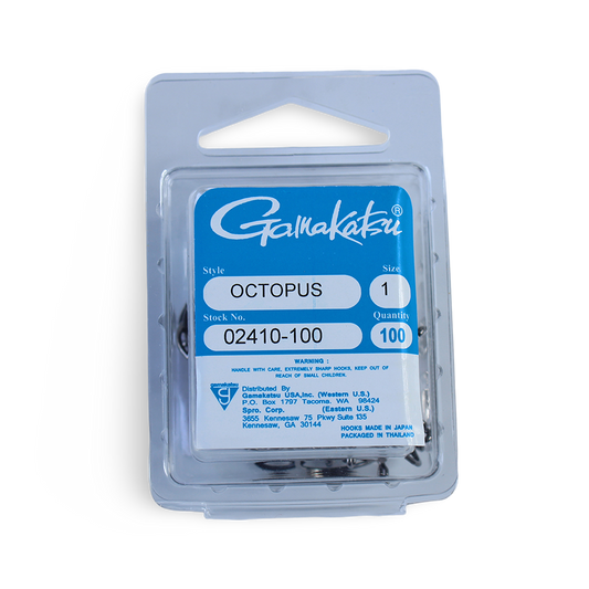 Gamakatsu Octopus Hook 100 Pack Black