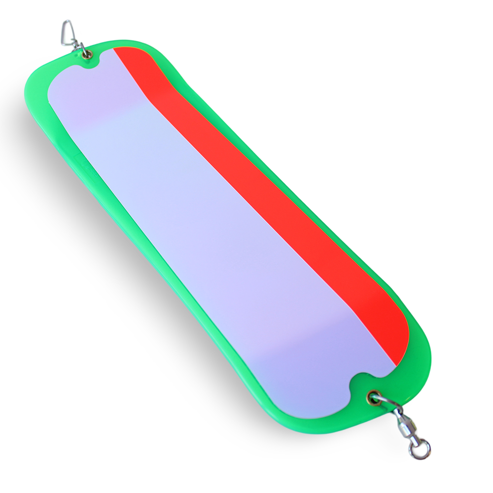 Gibbs Flasher - Highliner #1 UV Green Moon Jelly Red Stripe