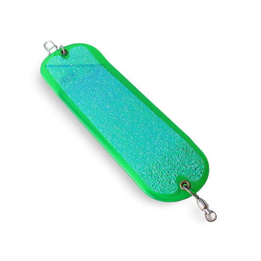 Pro-Troll ProChip 8" Flasher Super UV on Green, Glow Back