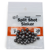 Round Split Shot Sinkers