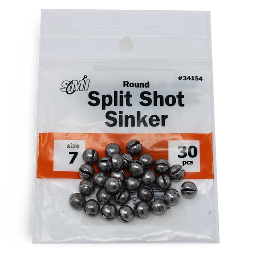 Round Split Shot Sinkers