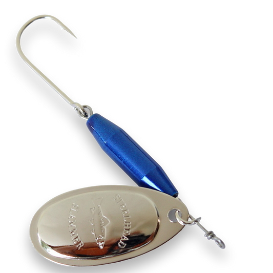 Steelhead Slammer Spinner - Cheater Blue Nickel