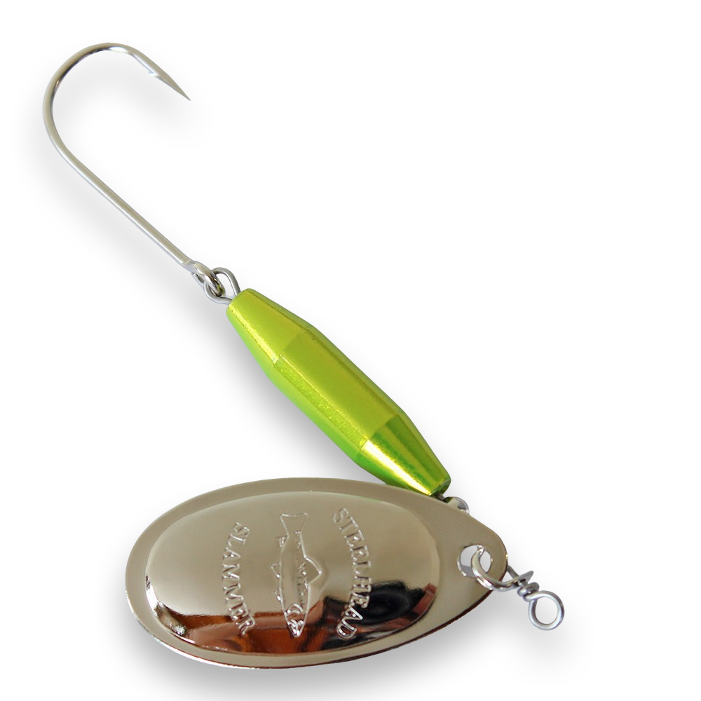 Steelhead Slammer Spinner - Metallic Chartreuse Nickel