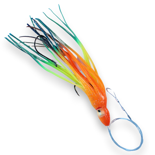 Hoochie Skirt Halibut Rig - UV Tropic Haze