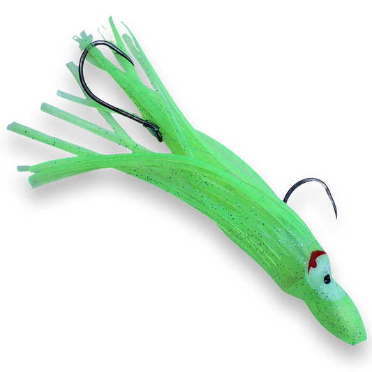 Hoochie Skirt Halibut Rig - UV Chartreuse