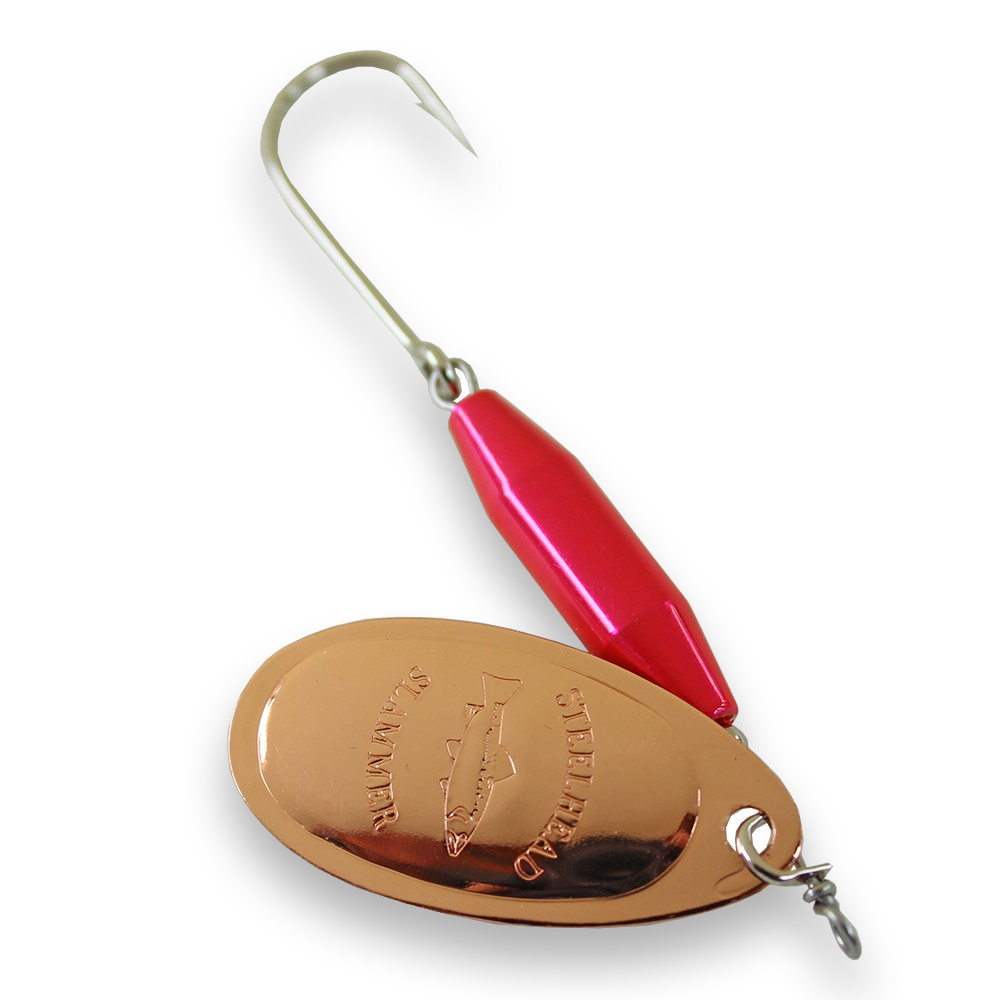 Steelhead Slammer Spinner Candy Pink Copper Seattle Fishing Company