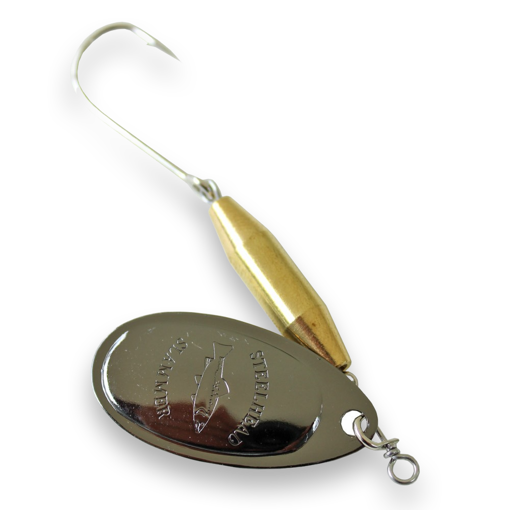 Steelhead Slammer Spinner - Brass Black Nickel– Seattle Fishing Company