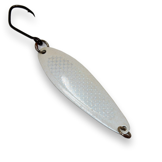 Silver Horde Kingfisher Spoon - UV White Lightning 663