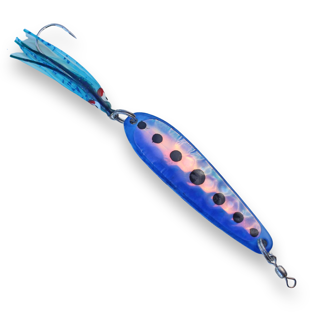 McOmies' Champion Glow Spoon with Hoochie - Blue Horizon