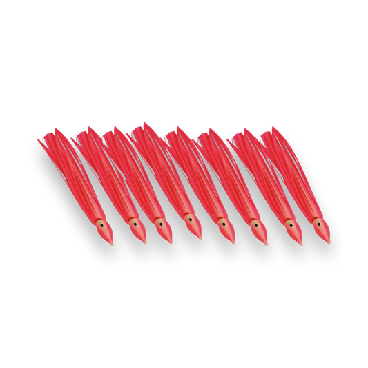 P-Line Sunrise Squid 2.5" 8-pack Pink Double Glow Stripe