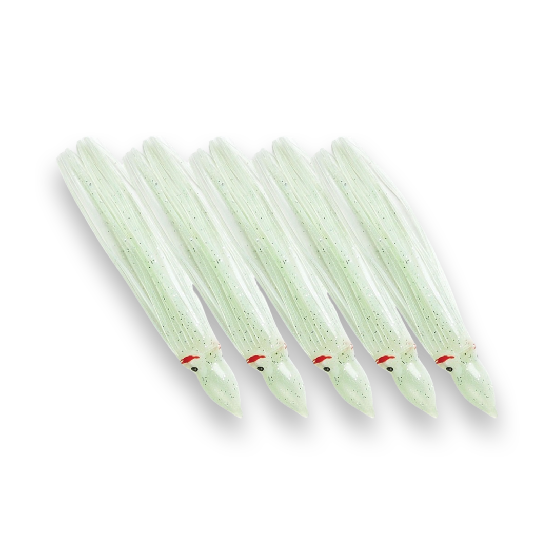 P-Line Sunrise Squid 4.5" 5-pack Glow