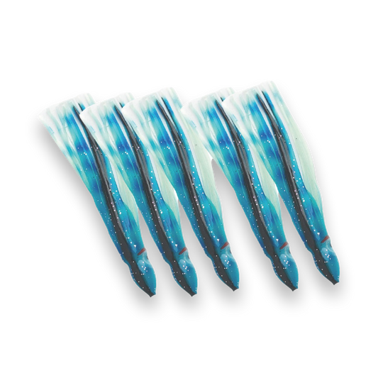 P-Line Sunrise Squid 4.5" 5-pack Glow Blue