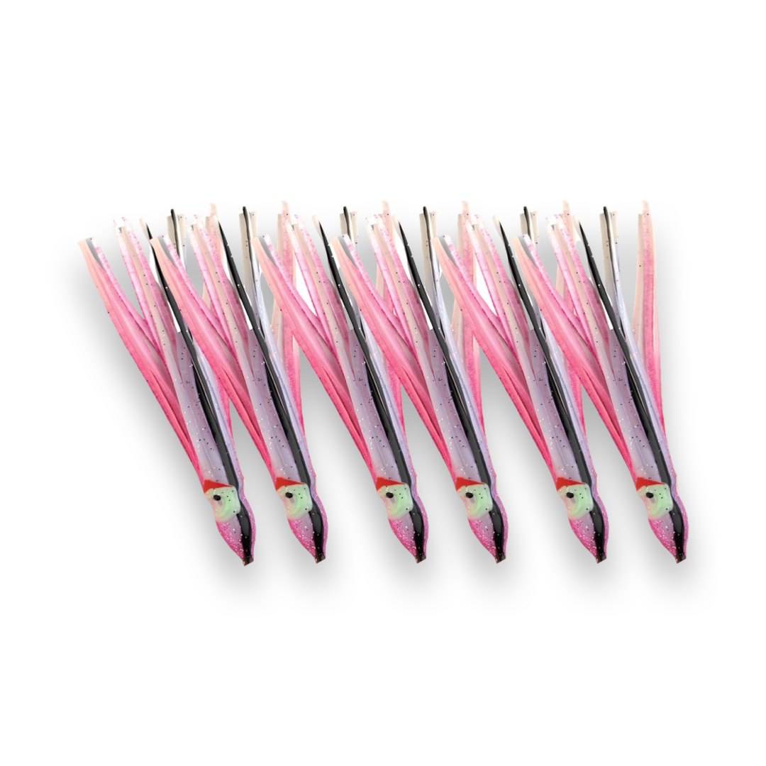 P-Line Sunrise Squid 3.5" 6-pack Pink Purple Black