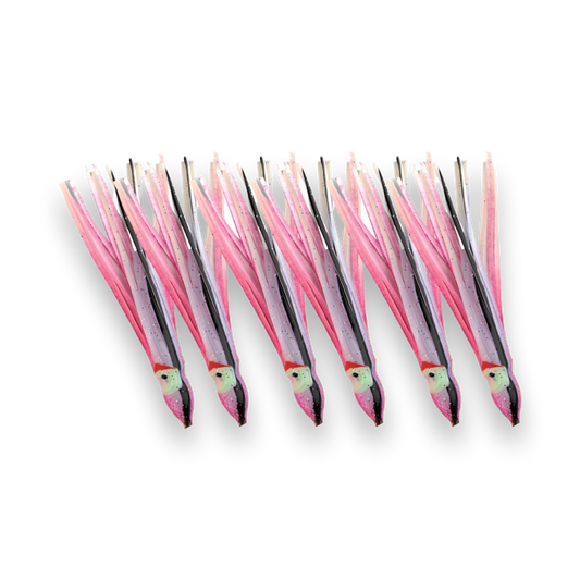 P-Line Sunrise Squid 3.5" 6-pack Pink Purple Black