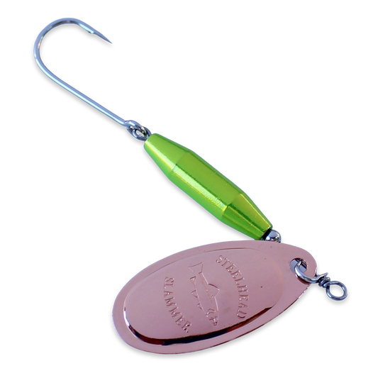 Steelhead Slammer Spinner - Metallic Chartreuse Copper