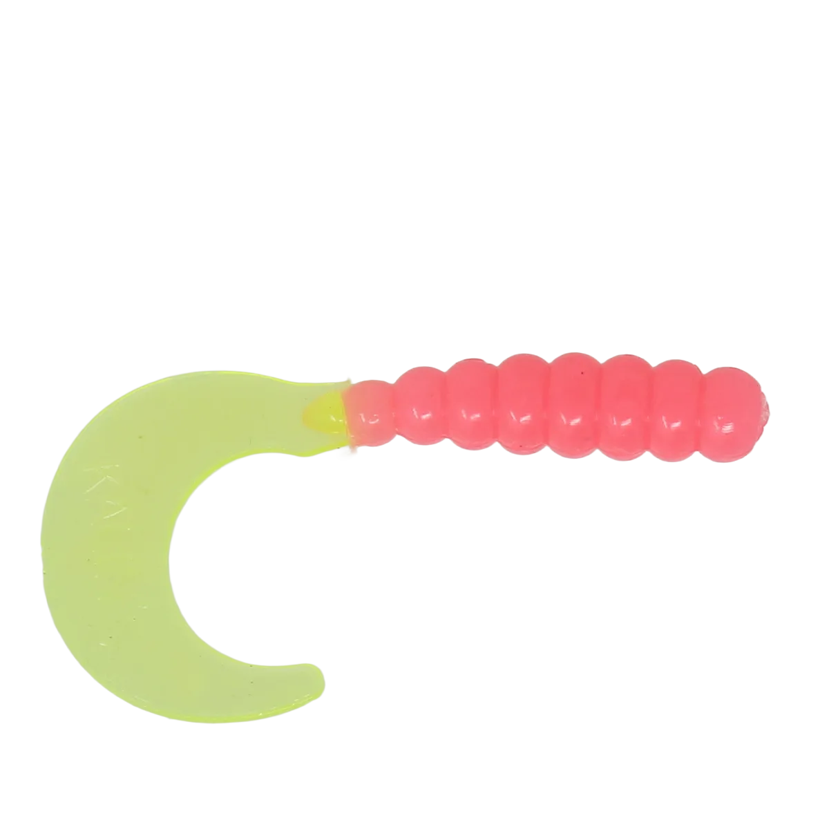 Kalins 2 Inch Triple Threat Grubs Bubble Gum Chartreuse 997