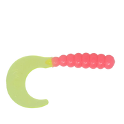 Kalins 2 Inch Triple Threat Grubs Bubble Gum Chartreuse 997