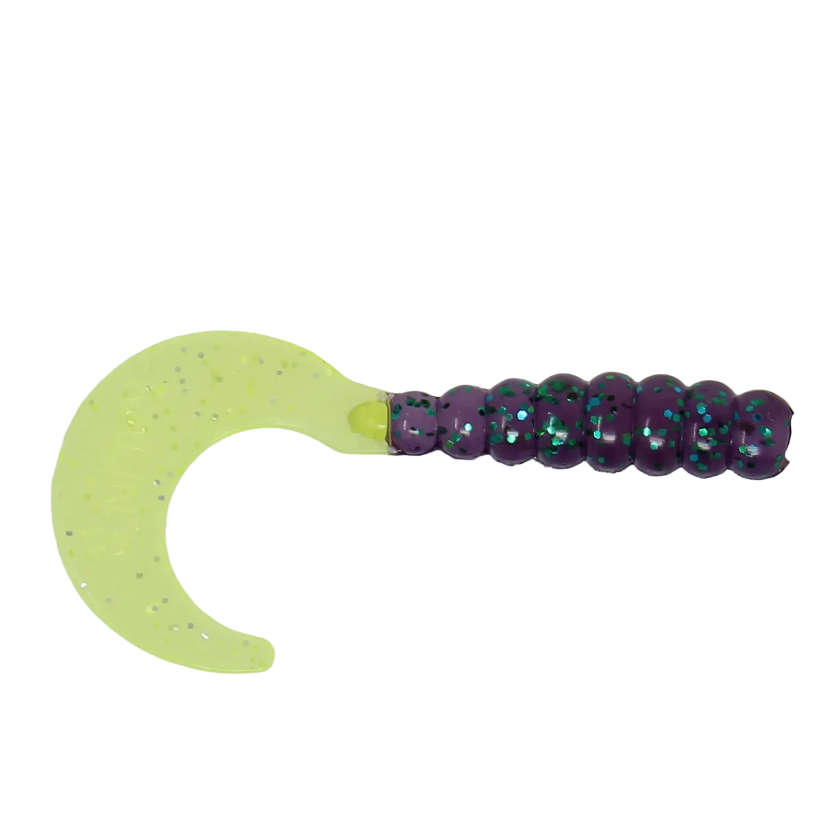 Kalins 2 Inch Triple Threat Grubs June Bug Chartreuse 820