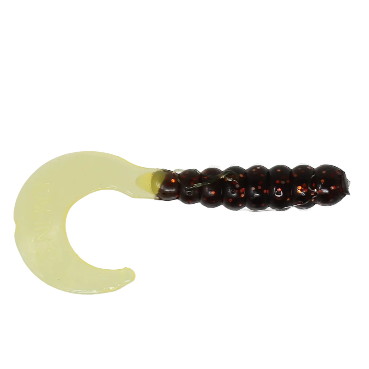 Kalins 2 Inch Triple Threat Grubs Neon Chartreuse Glow Tail 851