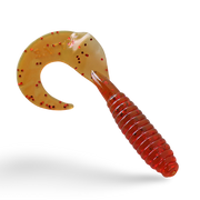 Kalins Lunker Grubs Motor Oil W Red Flake