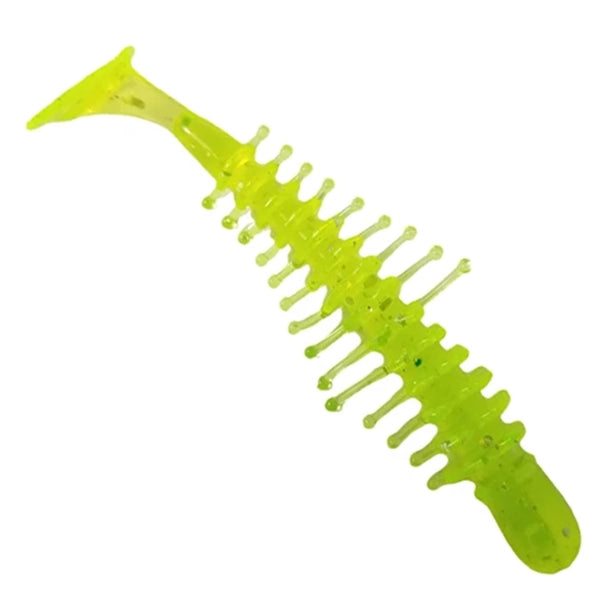 Kalins Tickle Shad Chartreuse Hologram
