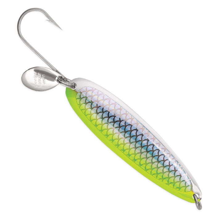coyote fishing lures Luhr Jensen Coyote Spoons Chrome Chartreuse Reflex / 4.5 inch