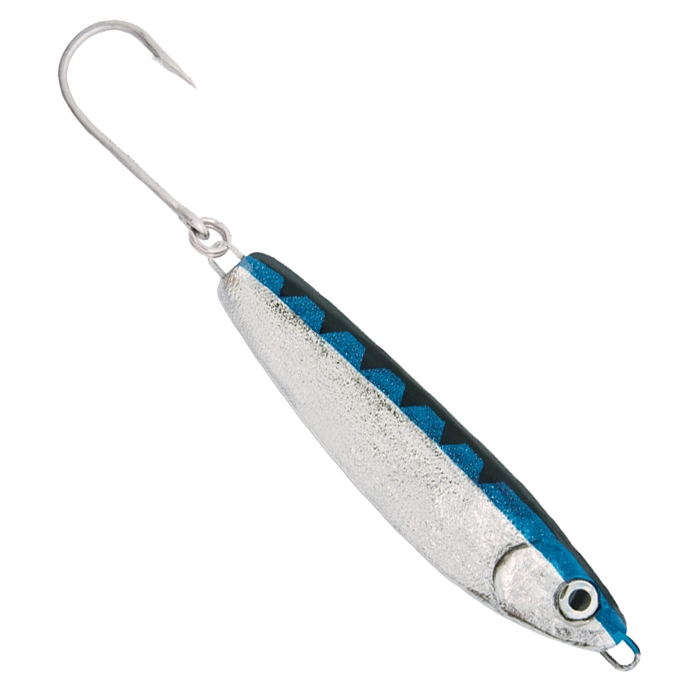 Luhr Jensen Crippled Herring Nickel Neon Blue Back