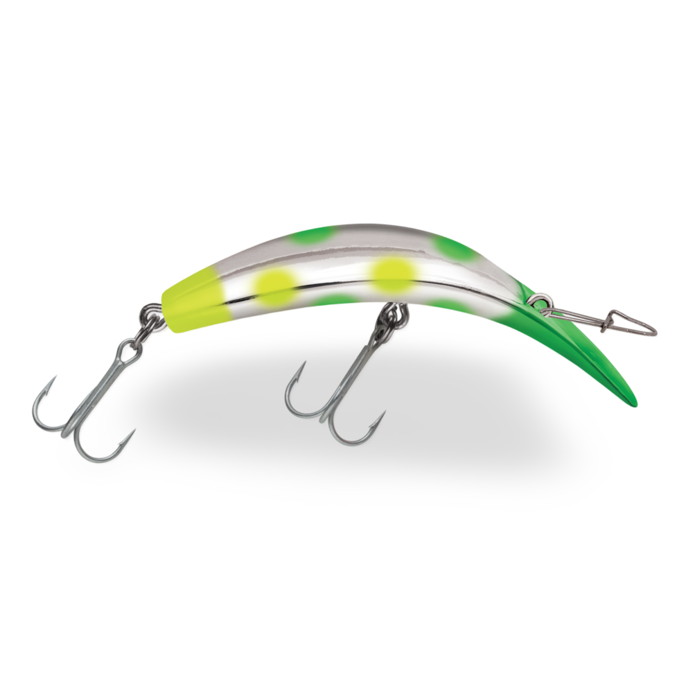 Luhr Jensen Kwikfish Green Chartreuse Dual Dots 1635