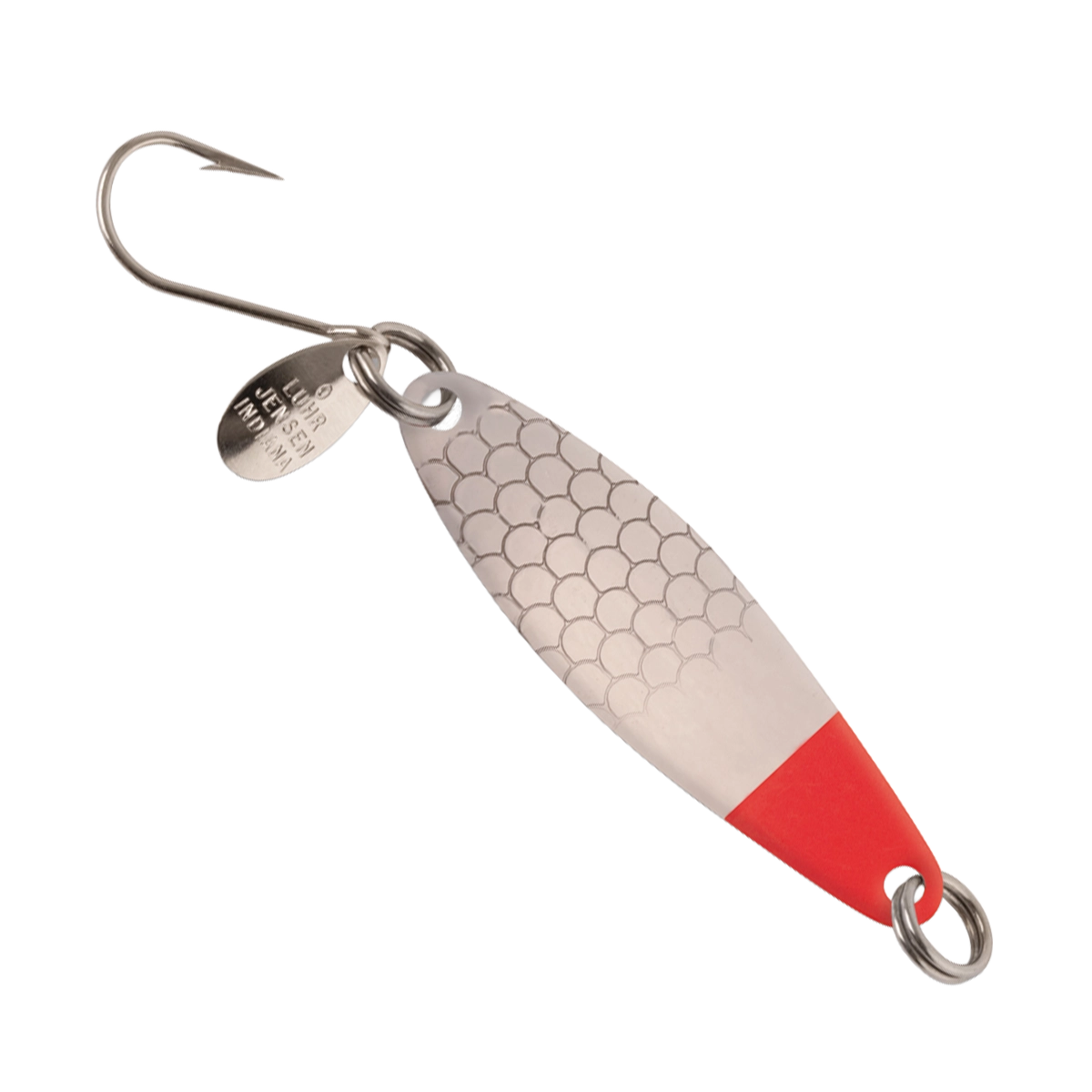 Luhr Jensen Needlefish Spoon Nickel Red Head