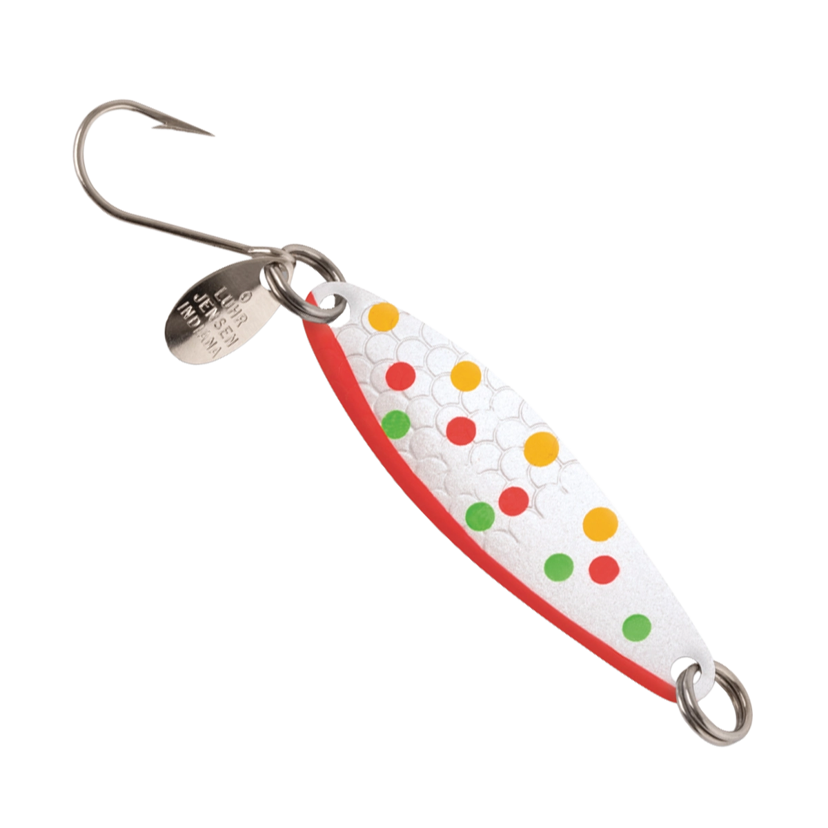 Luhr Jensen Needlefish Spoon Pearl Bikini Brass Back