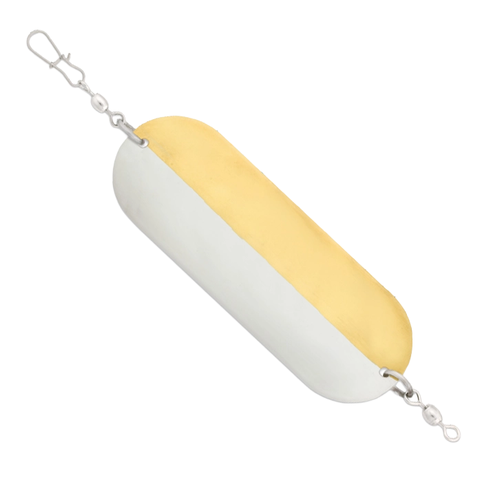 Luhr Jensen Trout Kokanee Dodger Brass Chrome