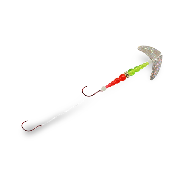 Macks Double Whammy Pro Silver Sparkle Flo Chart Flo Orange