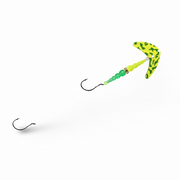 Macks Double Whammy Walleye Chart Green Tiger Yellow Chart Flo Green